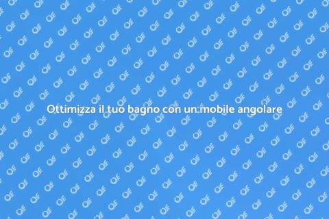 Mobile ad angolo per il bagno
