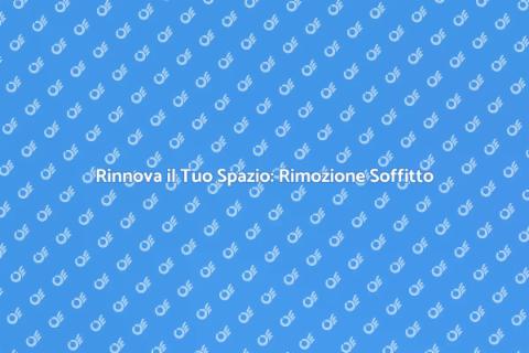 Rimozione Soffitto con Intonaco Granulare