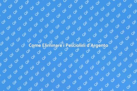 Disinfestazione per Pesciolini d'Argento
