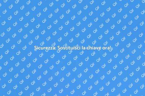 Sostituzione chiave serratura sicura
