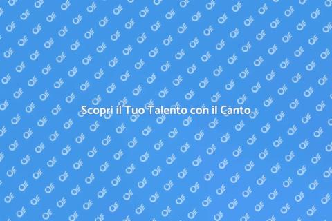 Lezione di Canto Privata per Te