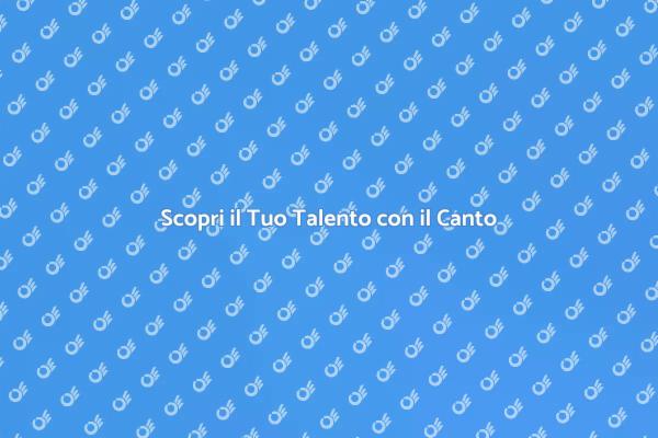 Impara a Cantare con Lezioni Private