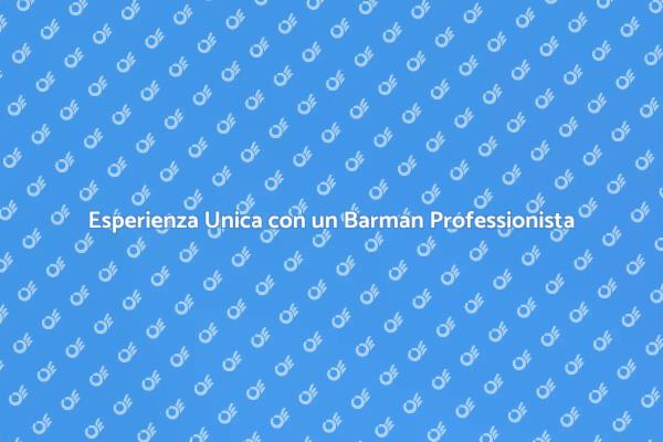 Il Barman Ideale per Ogni Evento