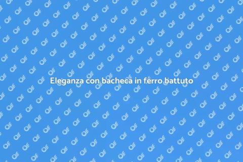 Bacheca da parete in ferro battuto