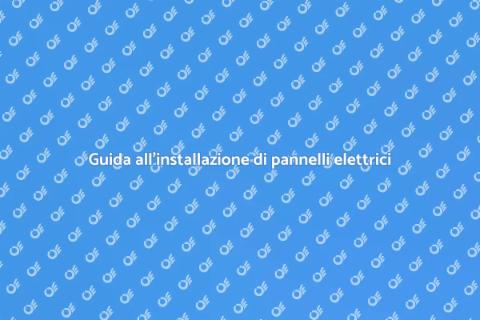 Installazione pannello elettrico industriale