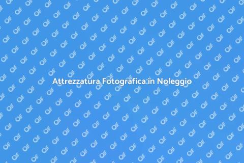 Noleggiare Attrezzatura per Shooting