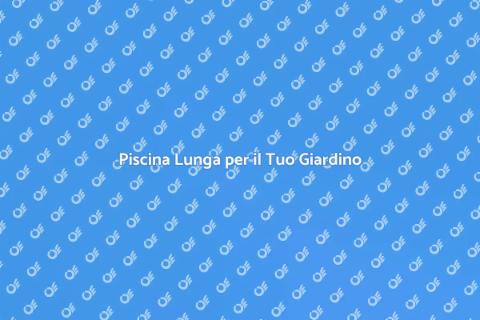 Costruire Piscina Lunga e Stretta