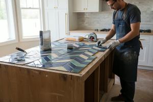 costruire un bancone con piastrelle in ceramica: Da €500