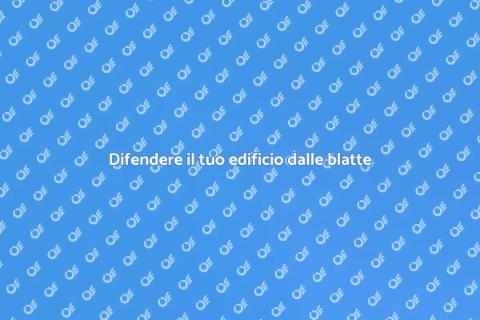 Proteggere l'edificio dalle blatte