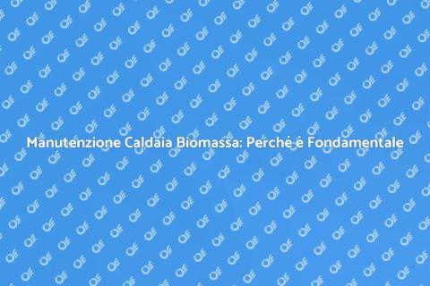 Manutenzione Caldaia Biomassa: Guida