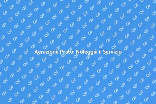 Come Noleggiare Aerazione per il Prato