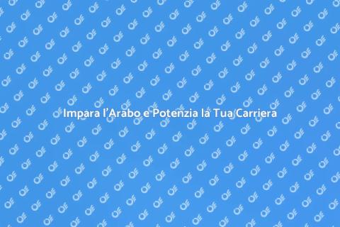 Corso di Arabo per Carriera Professionale