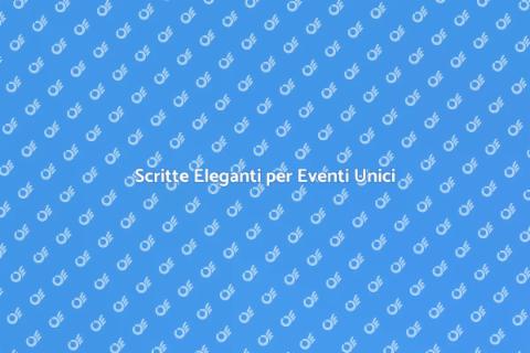 Calligrafo per Eventi Artistici