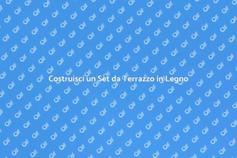 Set Tavolo e Sedie per Terrazzo