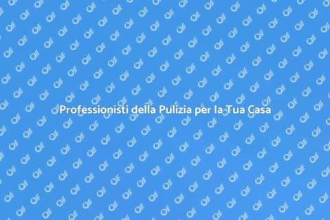 Pulizia di Casa: Affidati ai Professionisti