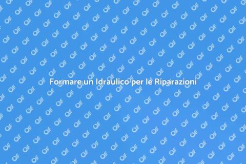 Allenare un Idraulico per Riparazioni
