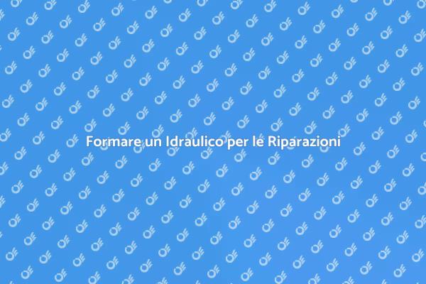 Formazione di un Idraulico Esperto