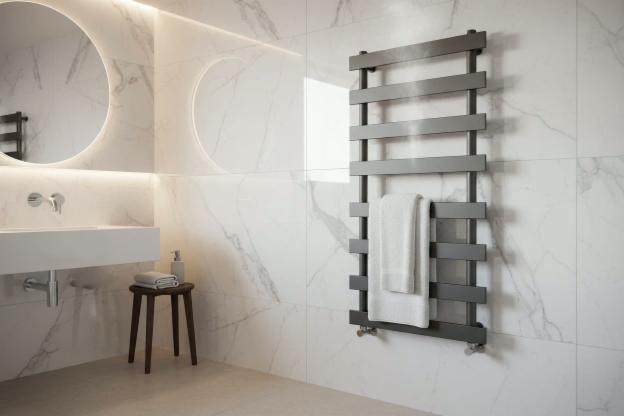 Il termoarredo programmabile per il bagno.