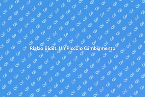 Rialzo per Bidet: Vita Sostenibile