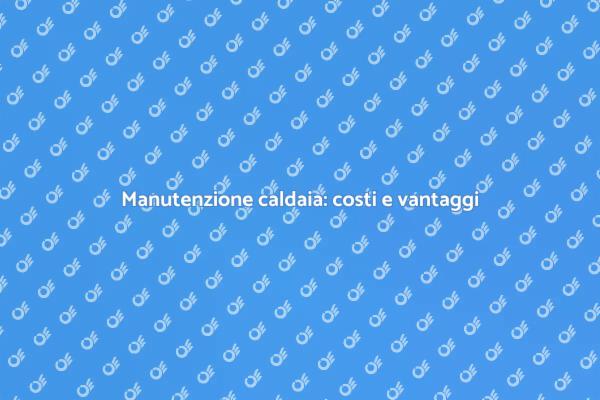 Assistenza caldaia: tutto sui costi