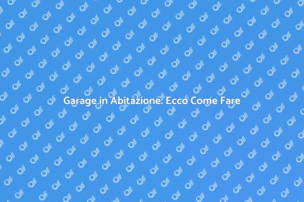 Come Trasformare un Garage in Casa