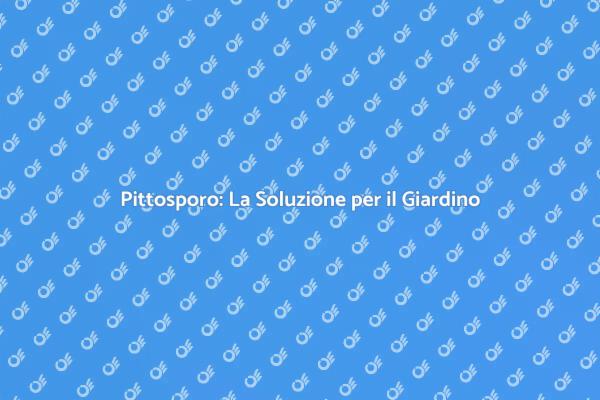 Pittosporo: Eleganza e Privacy nel Giardino