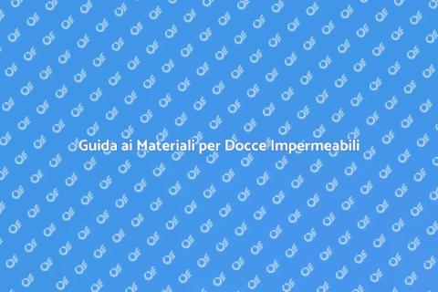 Materiali Impermeabilizzazione Doccia