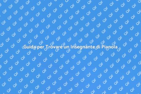 Assumere un Insegnante di Pianola