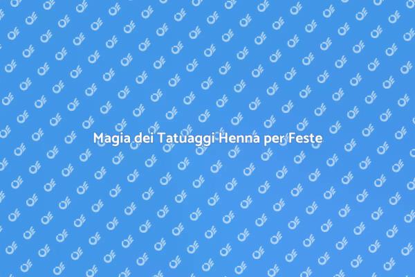 Trasforma i Tuoi Eventi con Henna