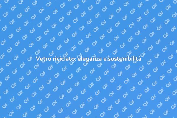 Innovazione nei piani di lavoro in vetro
