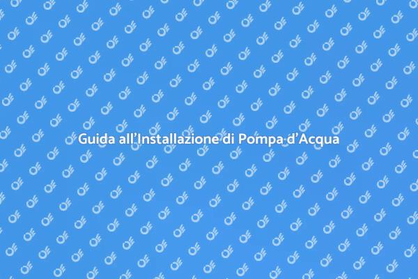 Come Installare una Pompa di Raccolta
