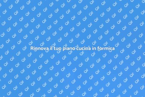 Sostituire il piano cucina in formica
