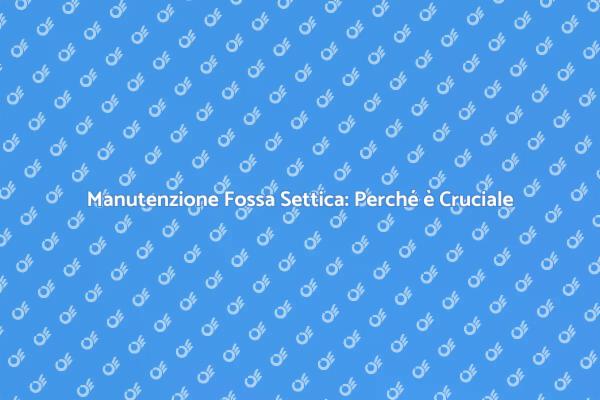 Fossa Settica: Manutenzione Essenziale