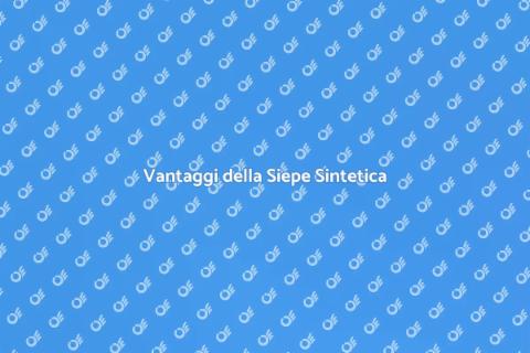 Siepe Sintetica: Estetica e Privacy
