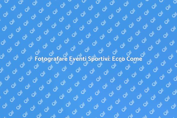 Cattura i Tuoi Momenti Sportivi