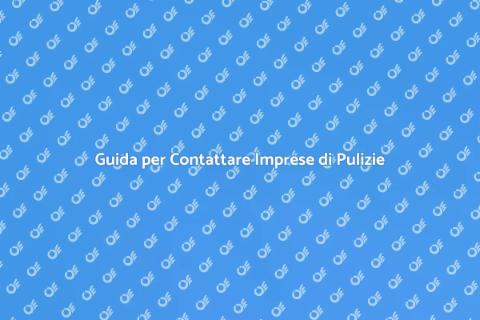 Contattare Impresa di Pulizie Professionali