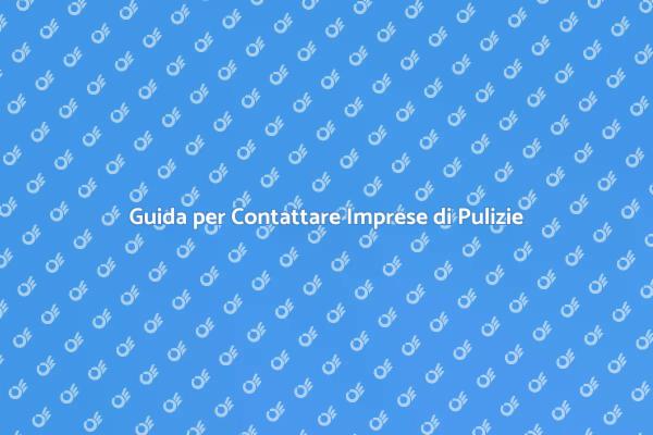 Come Scegliere un’Impresa di Pulizie