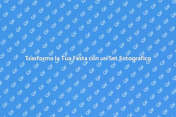 Cattura Momenti con un Set Fotografico