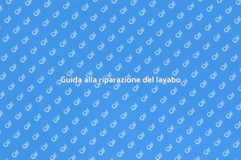 Riparare un lavabo del bagno