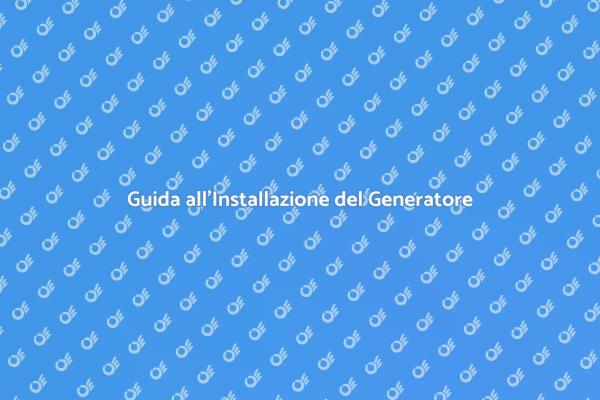 Installazione Facile di Generator Portatile