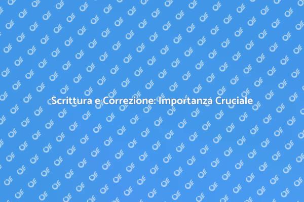 L'Arte della Scrittura Corretta