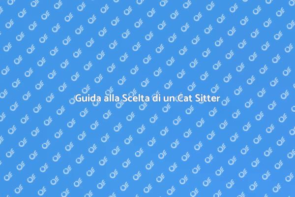 Cat Sitter per Gatti con Malattie