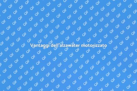 Sostituisci l'alzawater tradizionale