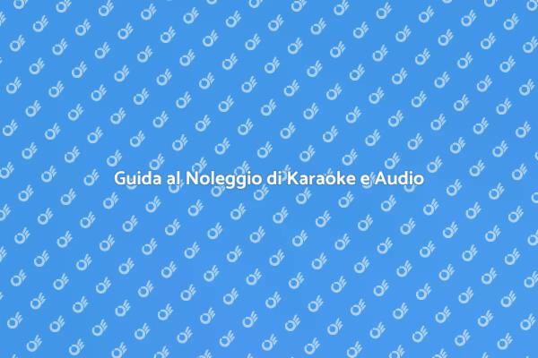 Noleggia il Karaoke per il Tuo Evento