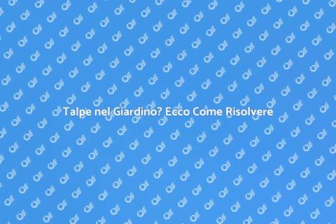 Disinfestare Talpe: Soluzioni Efficaci