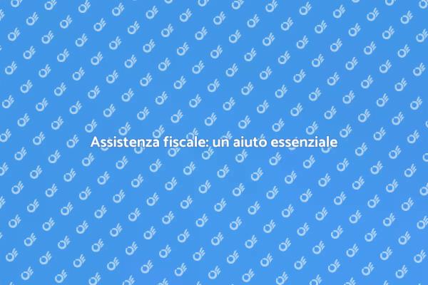 Assistenza fiscale: fondamentale per te