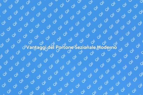 Portone Sezionale Moderno: Stile e Funzionalità