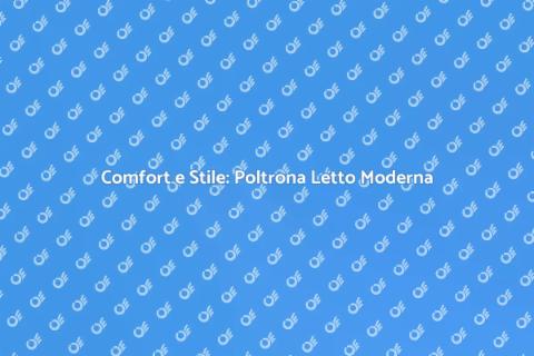 Poltrona Letta Moderna per il Salotto