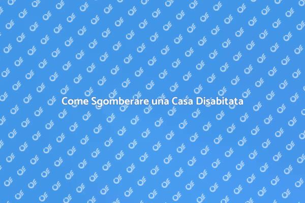 Sgombero Professionale per Case Disabitate