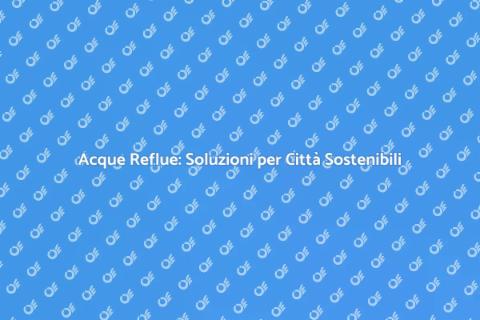 Gestire le Acque Reflue Urbane